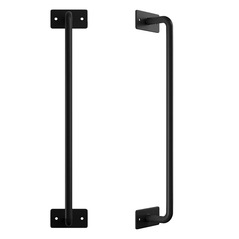 Black Heavy Duty Steel Barn Door Handle for Cabinet Door Handle