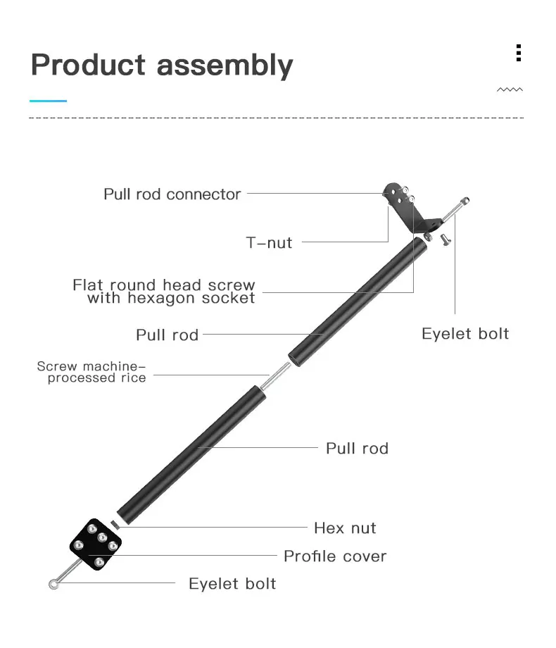 best stepper motor for 3d printer 3D Printer Parts Supporting Pull Rod Kit Aluminum Alloy Tie Rod Set Compatible with Creality Ender-3/Ender-3S/Ender-3 Pro spectra printhead