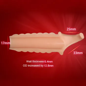 EXVOID Penis Sleeve Delay Ejaculation Reusable Condom Dildo Enlargement Adult Products Sex Toys for Men Penis Erection Cock Ring 3