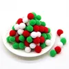 White Green Red Pompom Fur Balls DIY Soft Pom Poms Craft Pompones Christmas Ball Ornaments Glue on Cloth Accessories 8mm To 30mm ► Photo 3/6