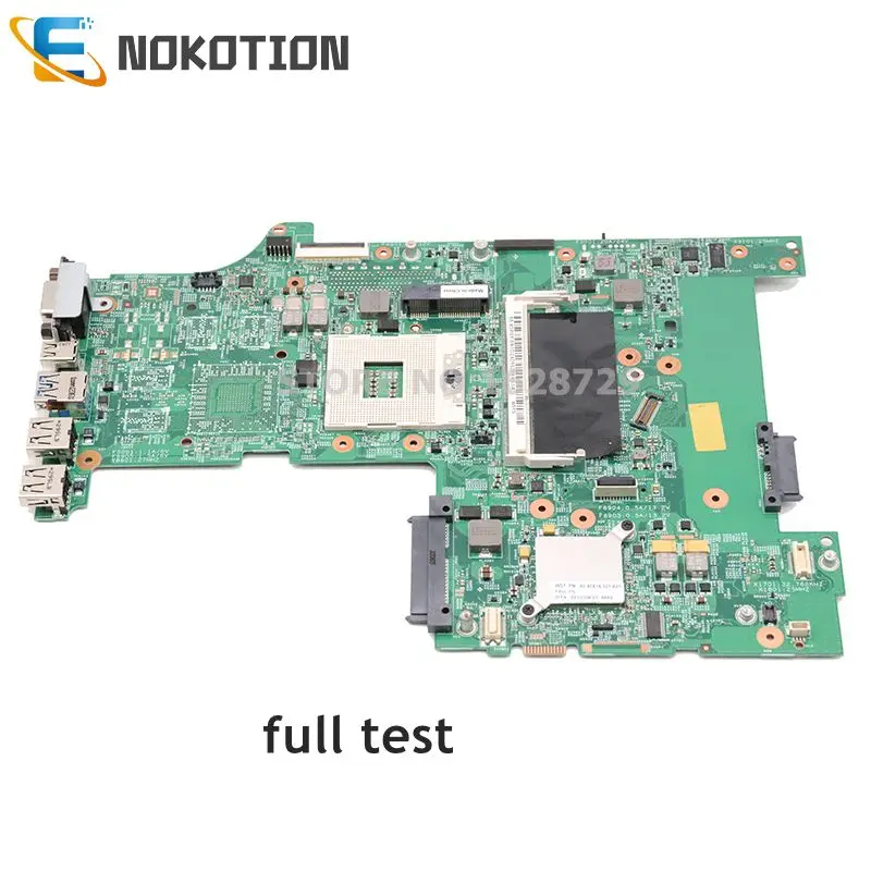 Материнская плата NOKOTION для ноутбука Lenovo ThinkPad L530 15 ''HM76 gma hd4000 DDR3 04Y2024 04Y2022 04W6680