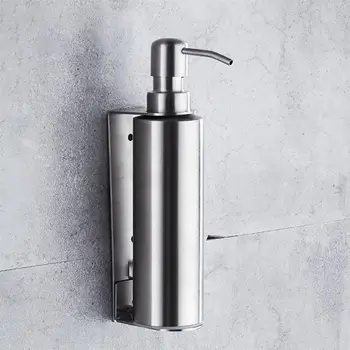 

High Quality Wall Mounted Shampoo Soap Dispenser Staindless Steel Kitchen Bathroom Soap Lotion Pump Soap Dispenser