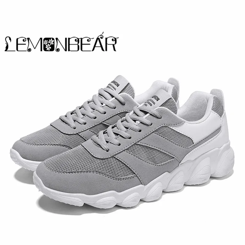 

New 2018 AUTUMN New Men Casual Shoes Breathable Wear Resistant Shoes Comfortable Toe Lace up Flat Snekaers Dad shoes
