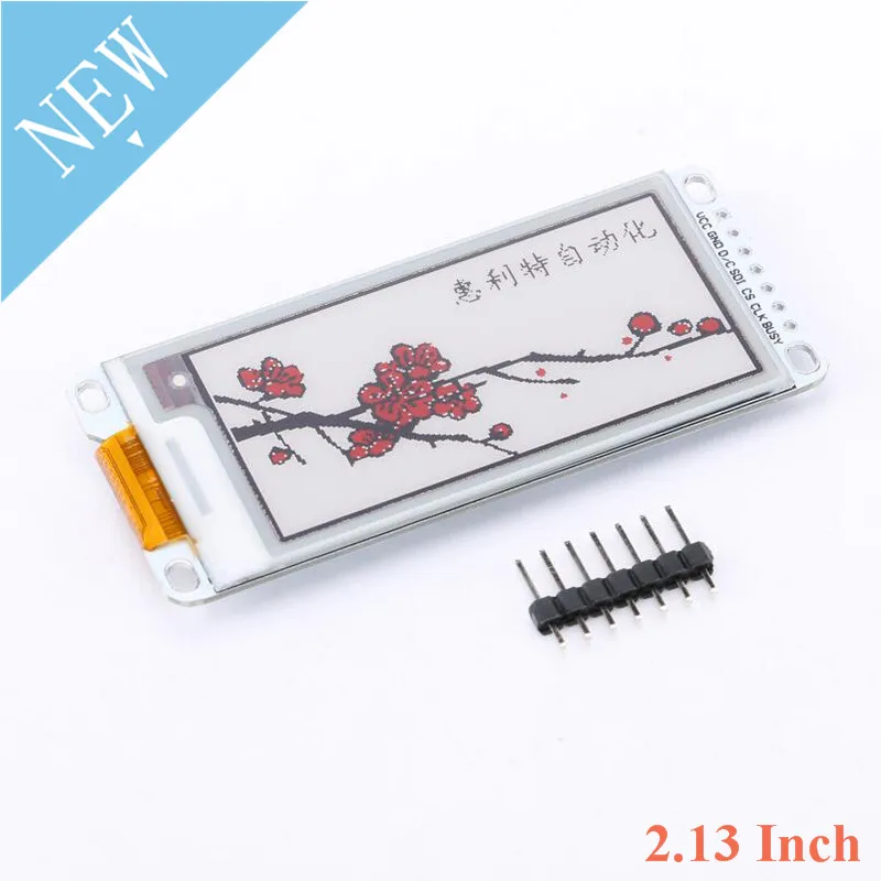 2.13 Inch E-Paper Module E-Ink Display Screen Module Black Red White Color SPI Supports Partial Refresh For Arduino