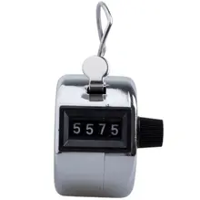 Contagem manual do número do clicker handheld da palma do contador de contagem mecânica de 4 dígitos