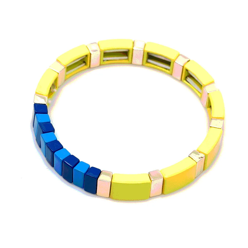 bracelet 2 Модные браслеты из сплава с радугой, женские браслеты, богемные летние пляжные модные ювелирные изделия, Женский цветной браслет - Окраска металла: bracelet 2