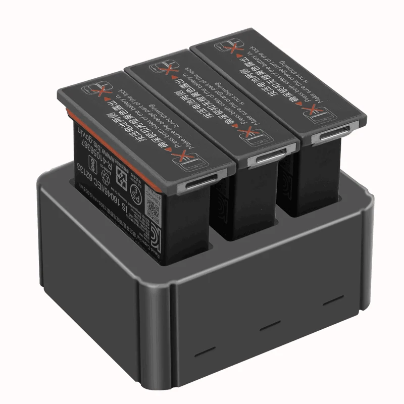 Description Picture 2 of item3 in 1 Lithium Battery Charger Box For DJI Osmo Action Sports Camera Accessories USB Charger Box Smart Fast Type-c Charging Port