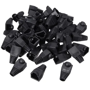 

50x Plastic Boot Cap Plug Head for RJ45 Cat5/6 Cable Modular Connector Network