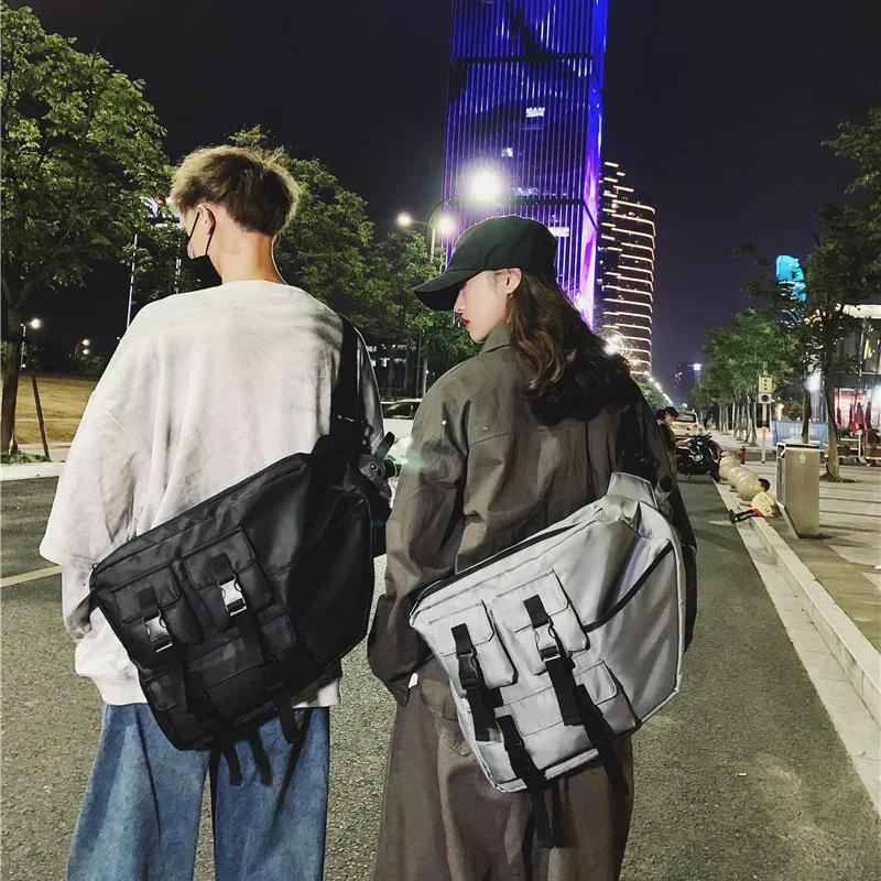 

New Style Hip Hop Harajuku Function Bag MEN'S Messenger Bag Large Capacity Chest Pack Popular Brand Workwear Bag Street Shoulder