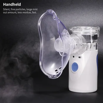 

Mini Handheld portable Inhale Nebulizer silent Ultrasonic inalador nebulizador Children Adult Rechargeable Automizer