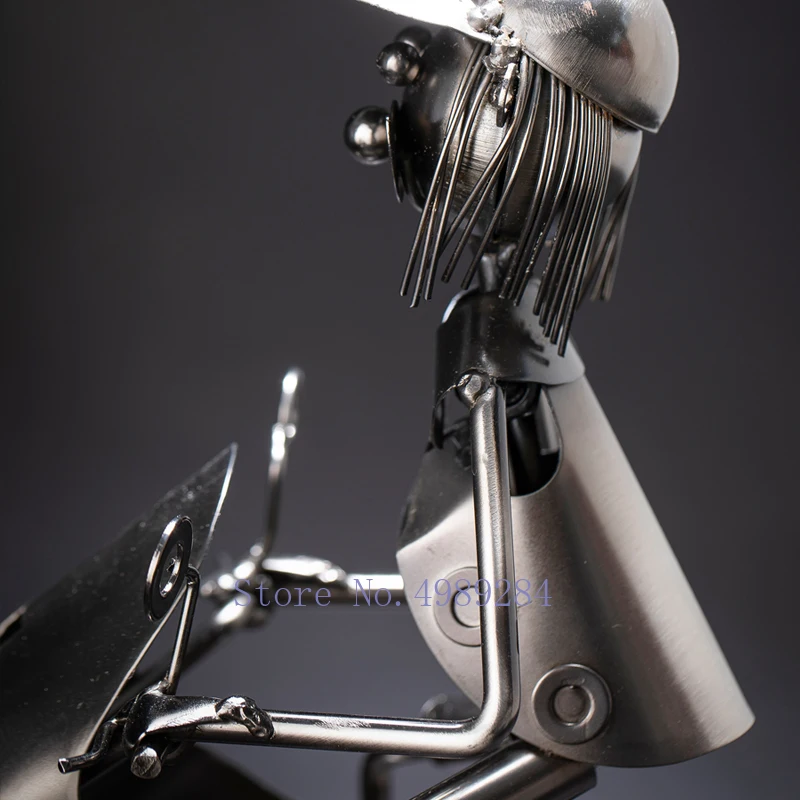 Креативная Современная нордическая металлическая Винная стойка для мотоциклов злодей декоративные аксессуары для дома гостиная ремесла Ретро Железные украшения