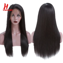 HairUGo 360, парики из натуральных волос на кружеве, прямые, предварительно выщипанные волосы, Детские волосы, 150% плотность, бразильские волосы Remy, парики для салона