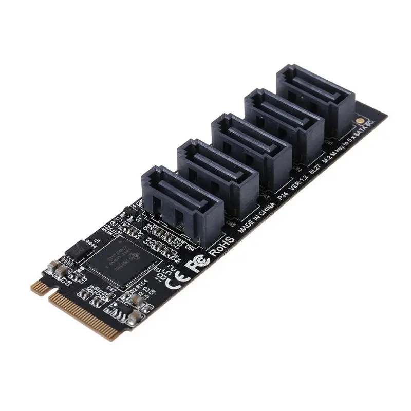 5 портов SATA 5xsata M.2 NVME для SATA PCI-E для PCIE SATA жесткий диск массив 5 карт RAID0 RAID1 RAID10 U2 карта расширения адаптер