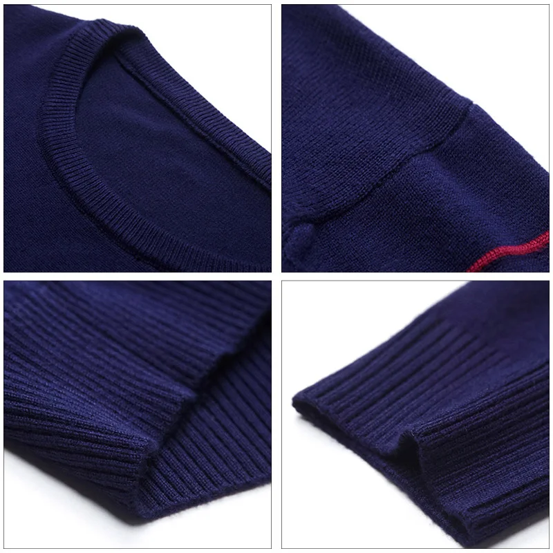 AIRGRACIAS Pullover Men Brand Clothing 2019 Autumn New Slim fit Sweater Men Casual Striped Pull Sweaters Men SIZE M-4XL