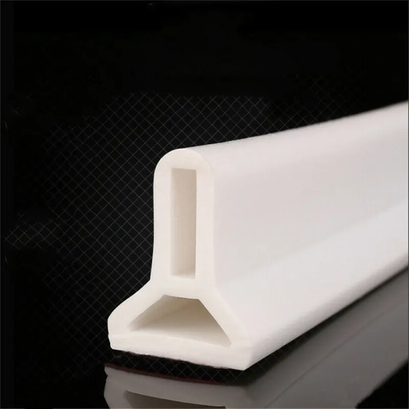 Гибкая силиконовая пробка для воды полоски напольные водяные барьеры для кухни ванной комнаты - Цвет: 80cm