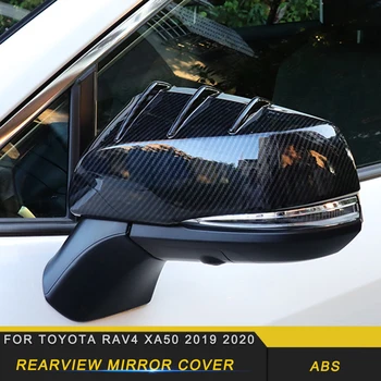 

CarManGo For Toyota Rav 4 XA50 2019 2020 Car Side Rearview Mirror Cover Protector Decor Trim Frame Sticker Exterior Accessories