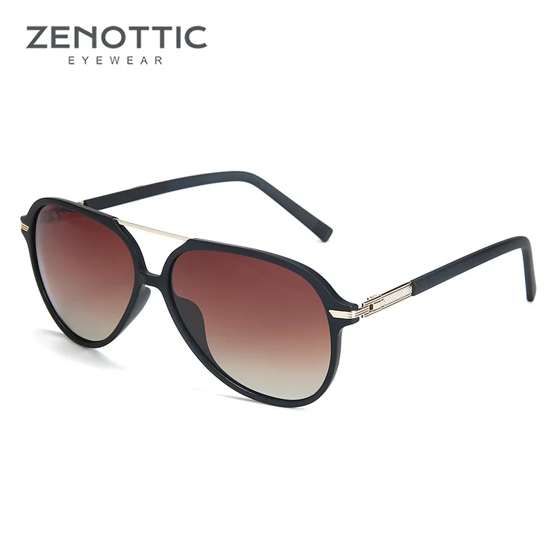 ZENOTTIC 2024 에비에이터 편광 선글라스, 레트로 오버사이즈 UV400, 쉐이드 보호 선글라스, BT6303S