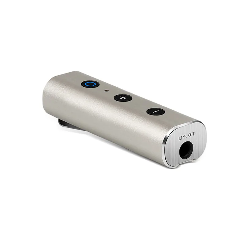 Mini Metal Stainless Steel Bluetooth Headphone Audio Receiver And 3 5mm Adapter 2 in 1 Wireless 4 2 for Headphone Speaker