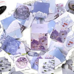 Journamm – autocollants fleurs Style Ins, étiquette Scrapbooking, décoration, esthétique, pour Journal poubelle, papeterie créative, 46 pièces/paquet 