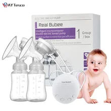 

Real spooito Double Electric Breast Pump Feeding Auto Massage Strong Suction BPA Free spop ito