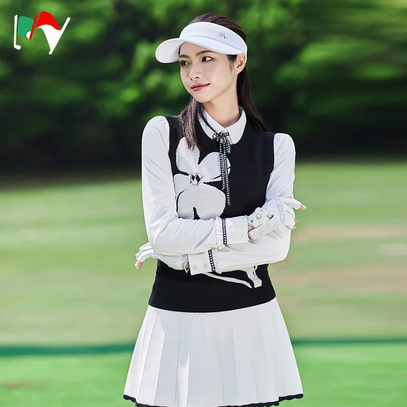 MY Golf Clothing Women's High End Long Sleeve Shirt Autumn Winter New