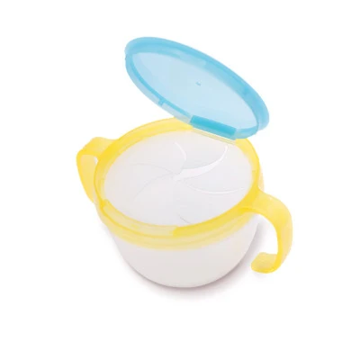 Baby Feeding Supplies Anti-sprinkling Design Baby Double Handle Snack Cans Snack Cup Baby Biscuit Small Bowl