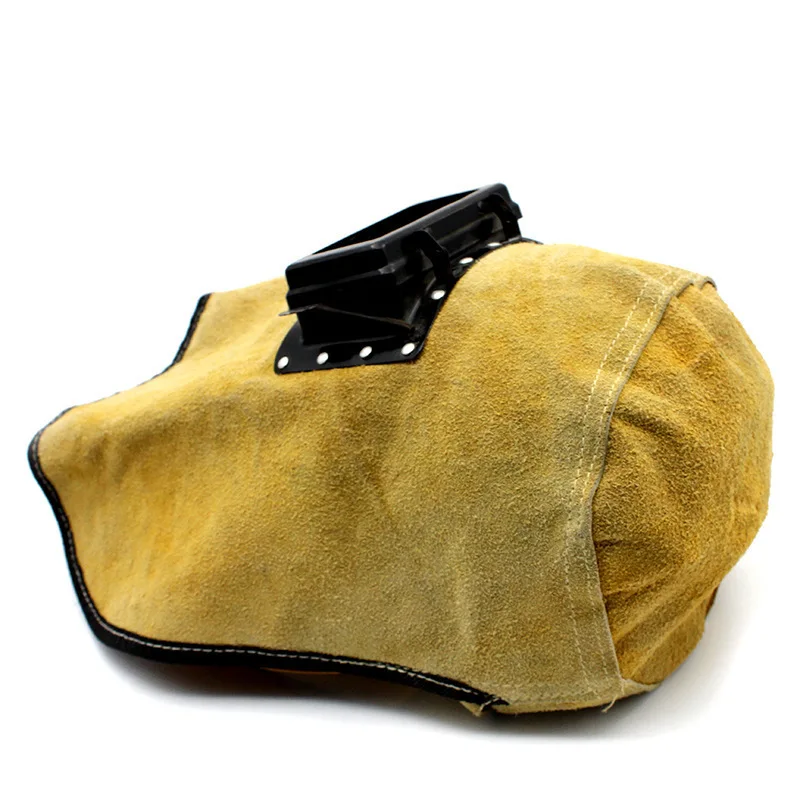 

Manufacturers Direct Selling Supply Welding Helmet Cowhide Welding Protective Mask Head-Mounted Flip Leather Electric Welding Ma
