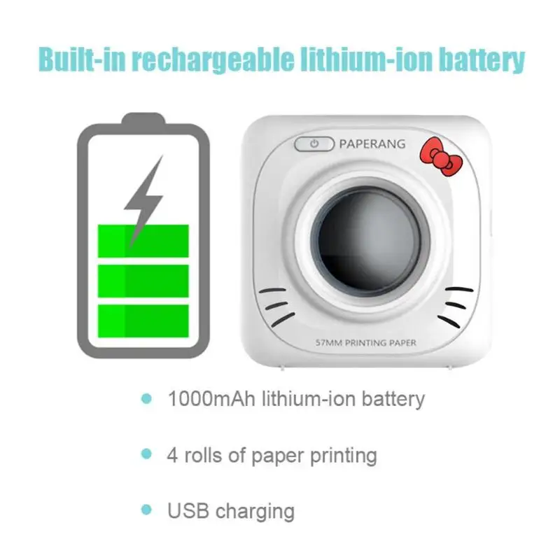 PAPERANG P1 Mini Bluetooth 4,0 тепловой фото телефон карманный принтер