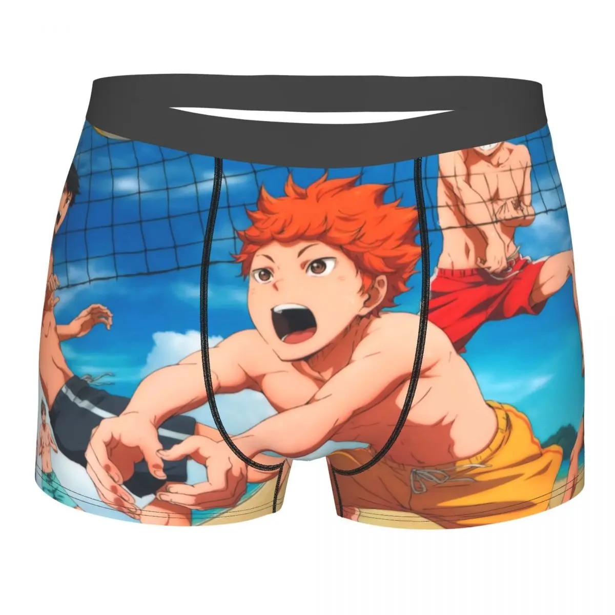 Anime - Haikyu!! Underpants Breathbale Panties Male Underwear Print Shorts Boxer Briefs lord shiva men s boxer briefs shorts men underpants cartoon anime funny men s panties soft underwear for men