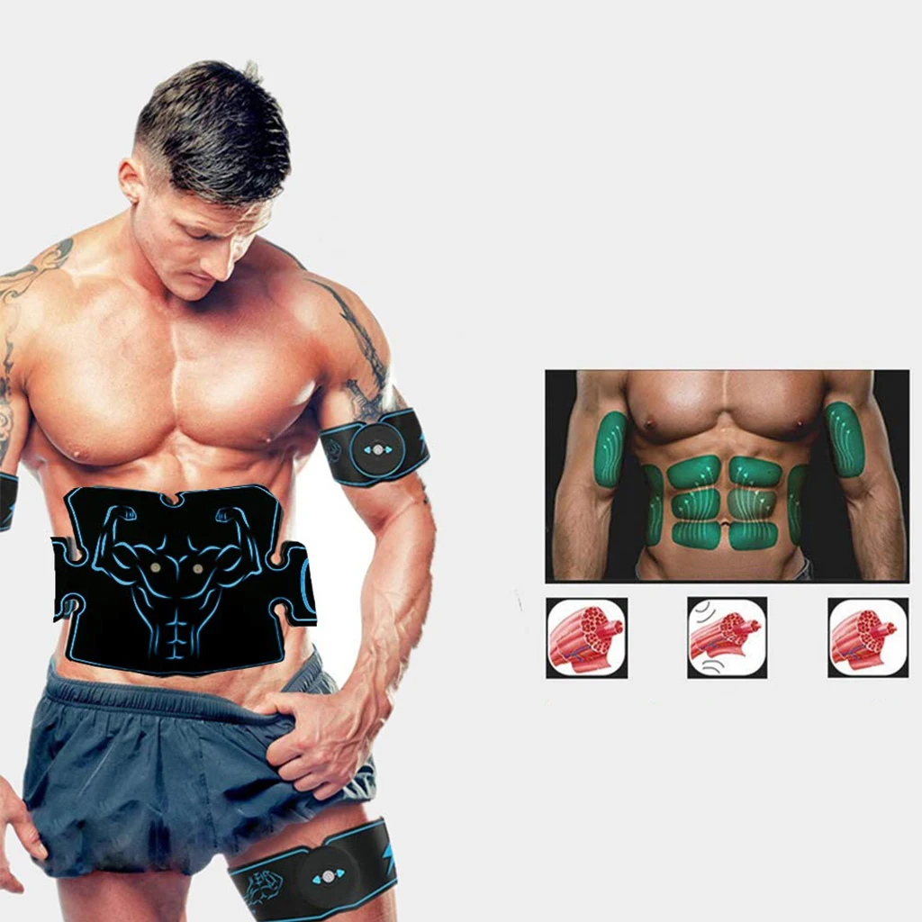 ABS Stimulator Muscle Toner Fitness Lifting Buttock Abdominal Toning Belt Muscle Trainer Weight loss Body Slimming Massage