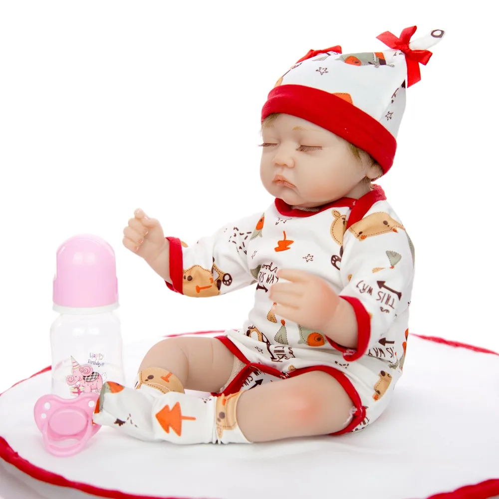 Реалистичная 17 дюймов Кукла реборн игрушки 43 см мягкий силиконовый bebe Кукла реборн l. o. l Menina Brinquedo детский подарок на день рождения