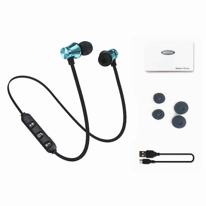 blue Магнитные Спортивные Беспроводные наушники, Bluetooth наушники для Xiaomi, мобильного телефона, IPhone, шейный ремешок, Ecouteur, Bluetooth Fone De Ouvido F2C312 - Цвет: blue