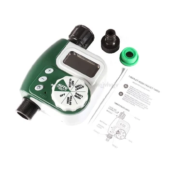 

Electric Garden Watering Timer Programmable Single Outlet Faucet LCD Display D23 19 Dropship