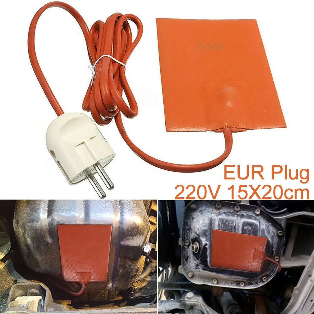 Силиконовый нагреватель бака EBay Motors Pad 15*20 см Sump 220 В 250 Вт Европейский двигатель |