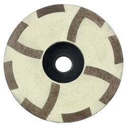 100mm grit 150# resin filled diamond grinding cup wheels with Iron backer for grinding stone,concrete and tiles
