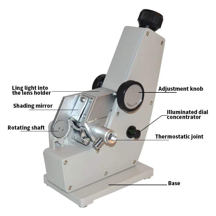Abbe Refractometer 2WAJ Monochromatic Refractometer Digital Brix Refractometer L