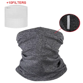 

Protective Face Mask Neck Bandanas with Filter Scarfs Sport Motorcycle Headband Breathable Anti-UV Face Shield Mask Adult Kids