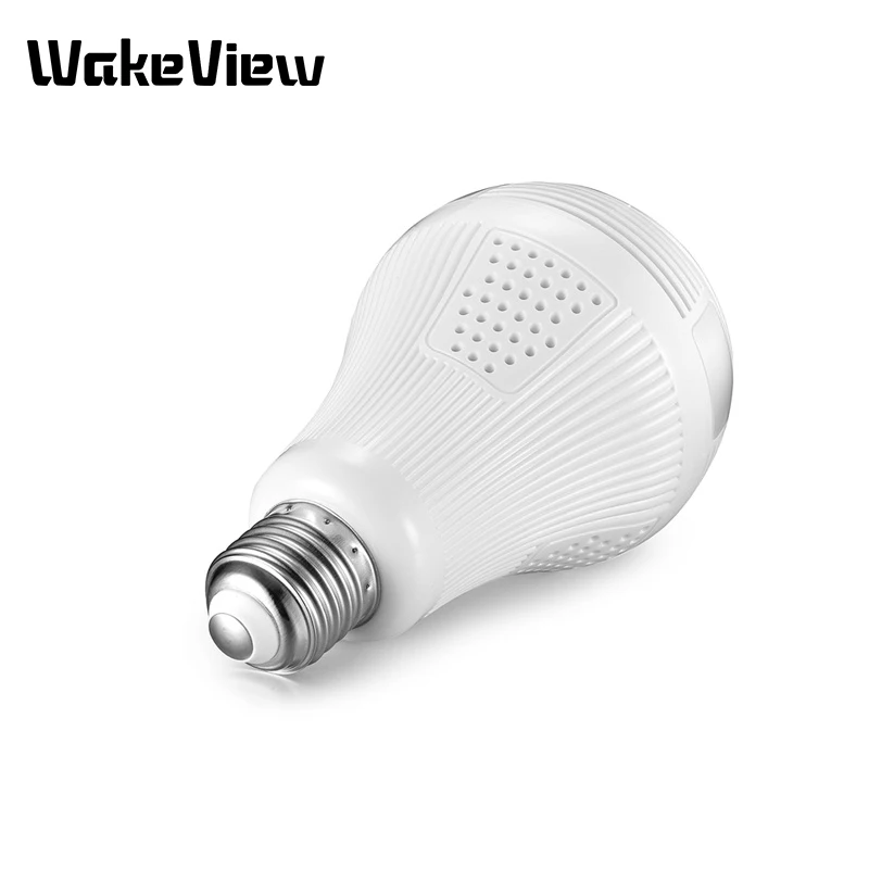

WakeView 1080P 360 degree Wifi IP Camera Bulb Light FishEye Smart Wireless CCTV Camera 2MP Panoramic Security WiFi Camera IR LED