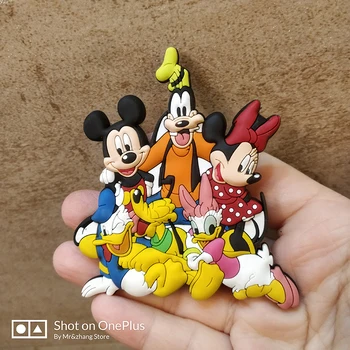 

Disney Mickey Mouse Cartoon Fridge Magnet Goofy Daisy Minnie Mouse Refrigerator Sticker Refrigerator Magnets Souvenir Animal