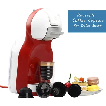 

5PCS Use 50 Times Refillable Dolce Gusto Coffee Capsule Nescafe Dolce Gusto Reusable Capsule Dolce Gusto Capsules With Tamper