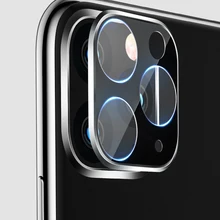 Для iPhone 11 3D полная задняя крышка для объектива камеры Защита экрана для iPhone 11 Pro Max Закаленное стекло пленка Алюминиевый металлический чехол для объектива