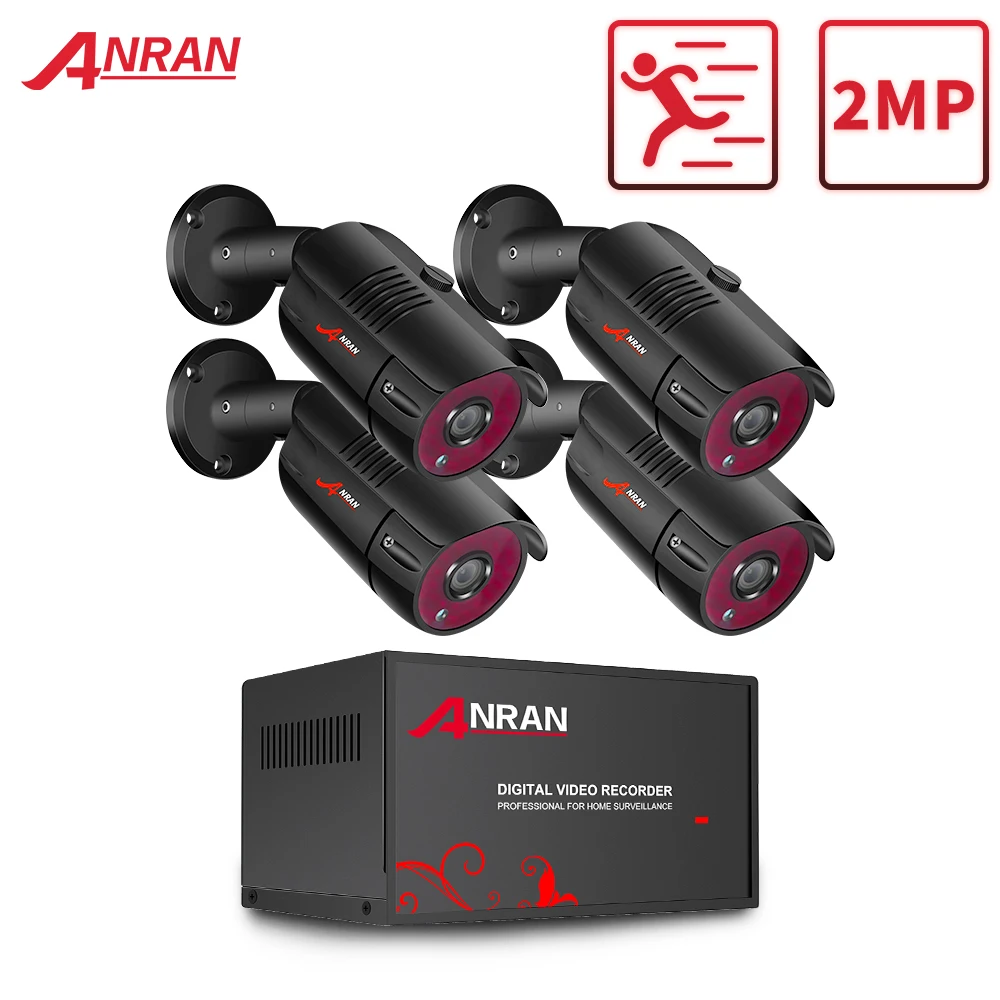 Система видеонаблюдения AHD 4 канала DVR 1080P ИК ночное видение для использования в