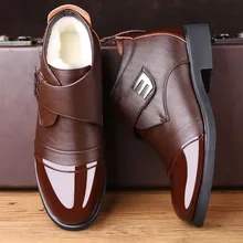 Mazefeng/ г.; высококачественные теплые мужские зимние ботинки; обувь из натуральной кожи; зимние водонепроницаемые мужские зимние ботинки; большие размеры; Папины ботинки