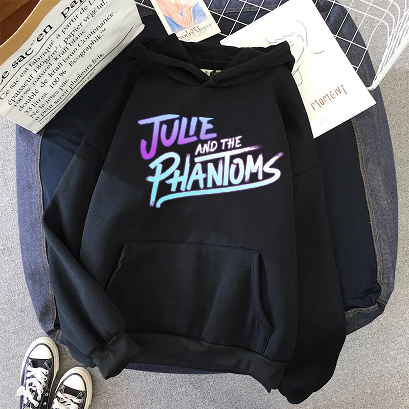 Letter Julie and the Phantoms Hoodie Kawaii Anime Women Print Fashion Graphic Hoody Female Bulk Items Wholesale Sweatshirt | Женская