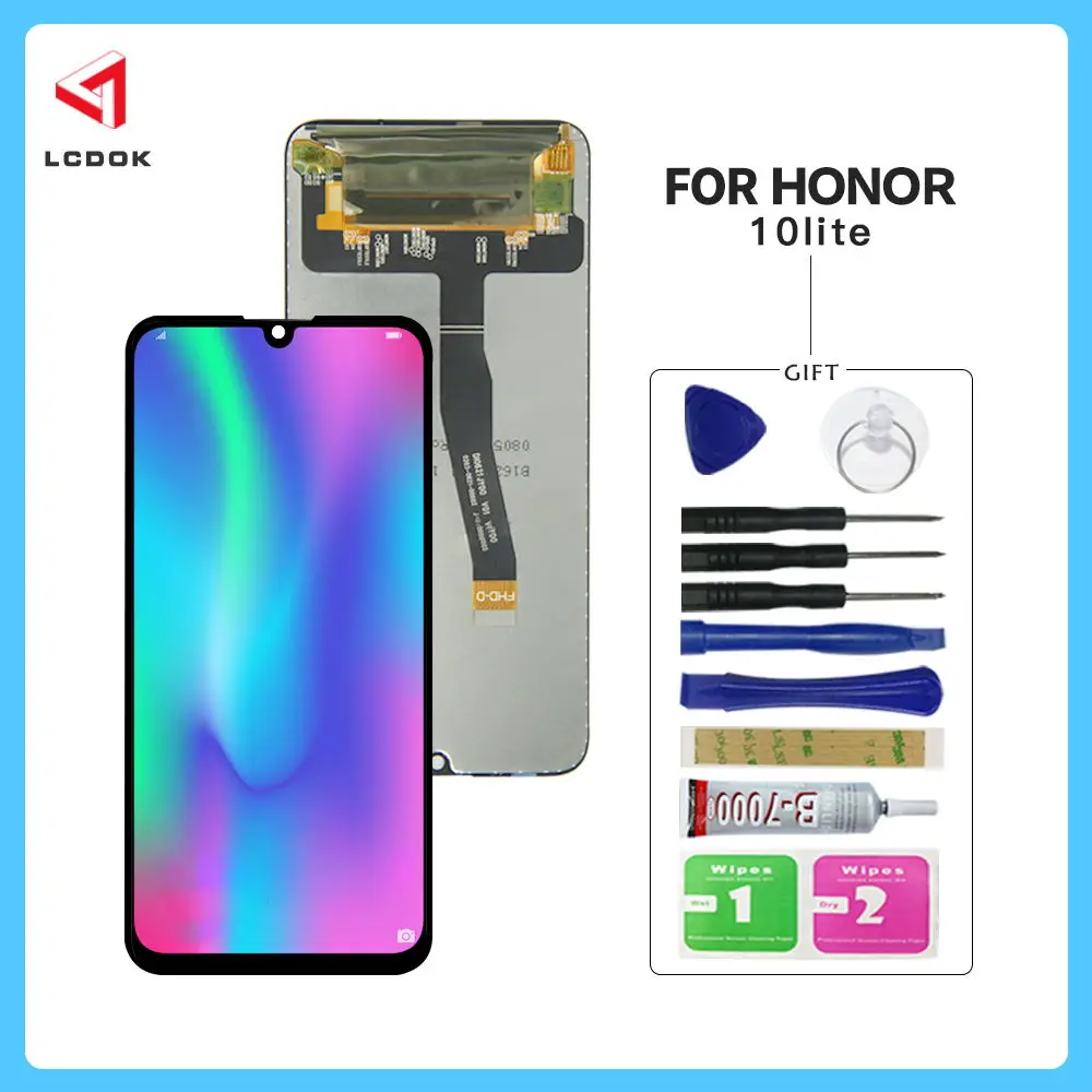 ЖК-дисплей для Huawei Honor 10 Lite 100% испытано с сенсорным экраном и дигитайзером в сборе
