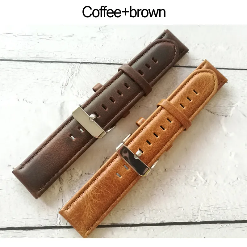 20 мм смарт часы полосы для Xiaomi Huami Amazfit бит Bip Lite кожаный ремешок пятна Браслет замена ремень - Цвет: 2PCS