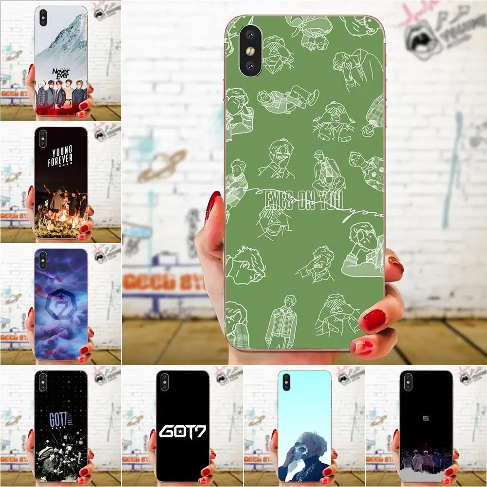 Браслеты Got7 получили 7 для Xiaomi Redmi 3 3S 4 4A 4X 5 6 6A K20 Note 2 5A Plus Pro из ТПУ лидер продаж |