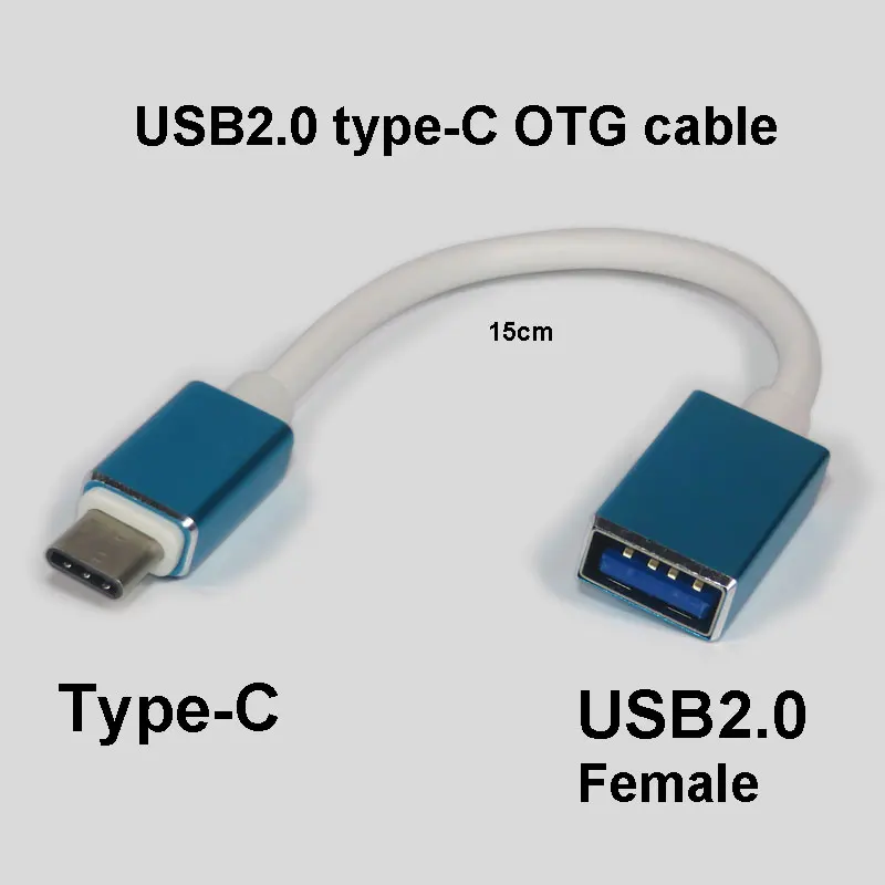 Короткий кабель OTG типа C - Цвет: USB2.0 OTG