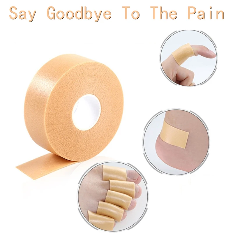 1Roll Foam Foot Corn Calluses Toe Finger Protector Tape Hallux Valgus Shoe Cushion Anti-friction High Heel Feet Pads Sticker Hot