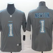 Для мужчин Carolina s 1 Cam Newton вышитый логотип Green Salute To service Limited 59 Luke Kuechly Panthers Jersey